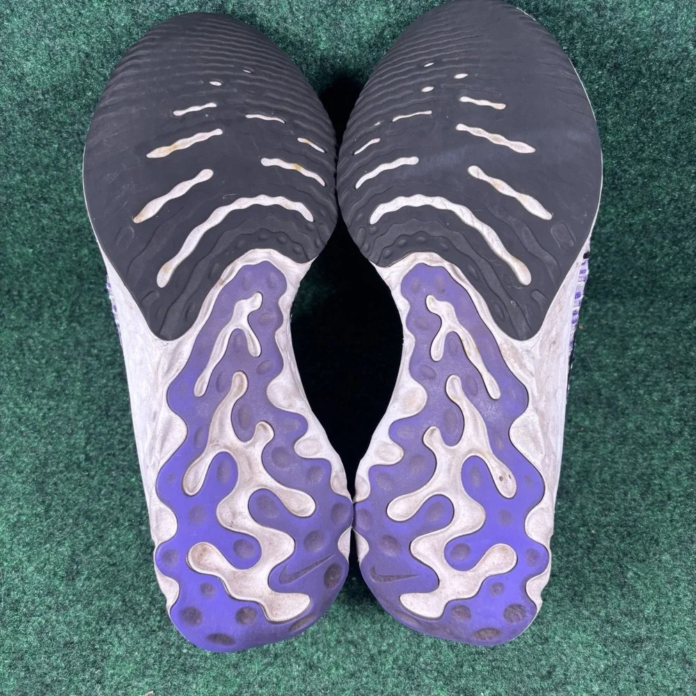Nike React Infinity Run Flyknit 3 Running Shoes Pure Platinum Purple Sz 10.5 - Picture 6 of 9
